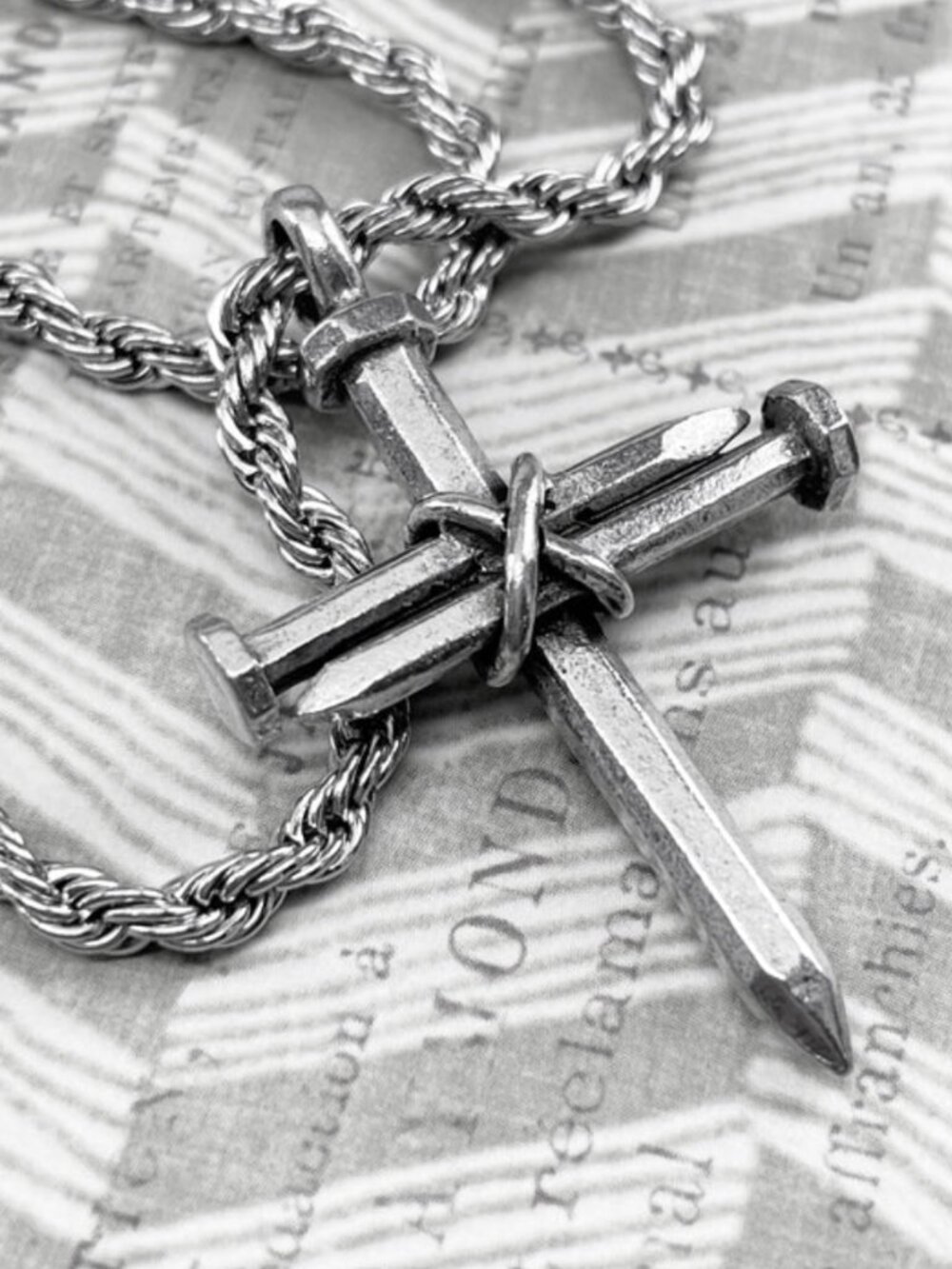 Nail Cross Necklace - Male or Female
